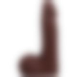 Фалоімітатор Doc Johnson The Realistic Cock ULTRASKYN - 7 Inch with Balls Chocolate