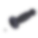 Силиконовый дилдо для секс-машин Hismith 7.2" Black Silicone Anal Dildo, система KlicLok