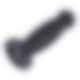 Силиконовый дилдо для секс-машин Hismith 7.2" Black Silicone Anal Dildo, система KlicLok