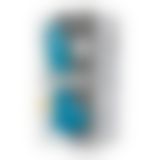 Фаллоимитатор SilexD Johnny Blue (MODEL 1 size 7in), двухслойный, силикон+Silexpan, диаметр 3,8 см
