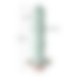 Фаллоимитатор Fun Factory BOUNCER Light Green, шарики внутри, эффект вибрации, диаметр 3,9 см