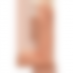 Фалоімітатор Doc Johnson The D - Perfect D - 7 Inch With Balls - ULTRASKYN, діаметр 4,5 см