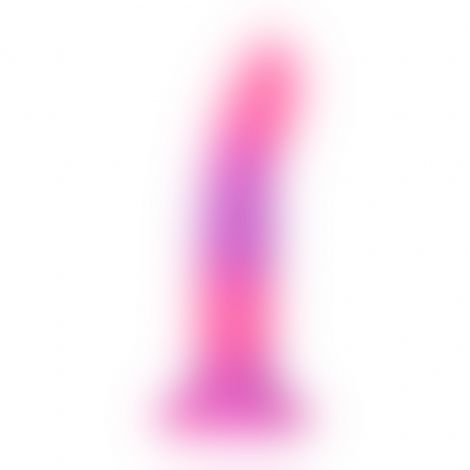Светящийся в темноте фаллоимитатор ADDICTION Rave 8″ Glow in the Dark Dildo Pink Purple, 20,3 см