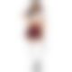 Leg Avenue Classic School Girl S/M Red