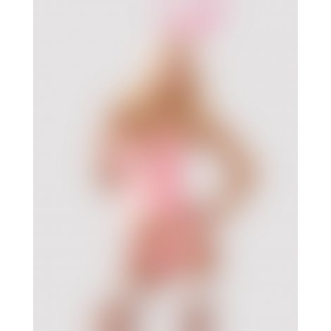 Еротичний костюм зайчика Obsessive Bunny suit 4 pcs costume pink L/XL, рожевий, топ з підв’язками