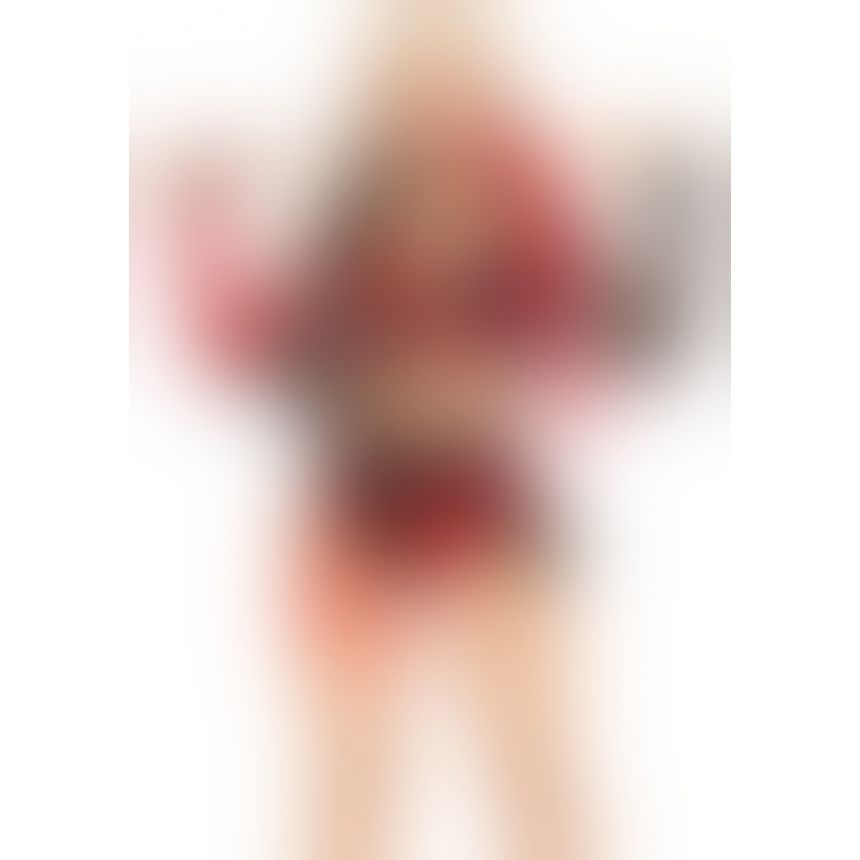 Еротичний костюм Leg Avenue Crime Spree Sweetie Costume L, топ, шорти Еротичний костюм Leg Avenue Crime Spree Sweetie Costume L, топ, шорти