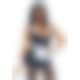 Leg Avenue Vinyl Naughty Maid L Black/Whirte