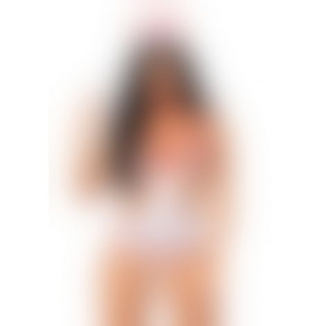 Костюм медсестри Leg Avenue Naughty Nurse, One Size, боді та шапочка
