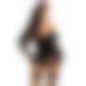 Эротический костюм черной невесты Leg Avenue Heartbreak Bride M