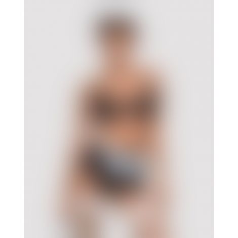 Еротичний костюм покоївки Obsessive Maidme set 5pcs S/M, бюстгальтер, пояс з фартухом, панчохи