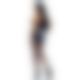Leg Avenue Vinyl Naughty Maid M Black/Whirte
