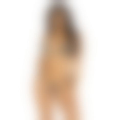 Комплект Leg Avenue Bikini top and thong panty, One Size, черный, со стразами, мягкий лиф и стринги