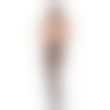 Колготки с открытым доступом Passion TIOPEN 011 black 1/2 (20 den), с контрастными шортикам
