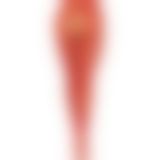 Чулки Leg Avenue Crotchless Net Tights with Heart Backseam Red One Size