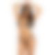 Комплект Leg Avenue Bikini top and thong panty Black One Size