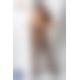 Эротические колготки-бодистокинг Passion S017 white, имитация ажурных чулок и пояса