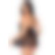 Пеньюар Leg Avenue Floral lace babydoll & string Black L