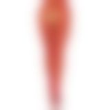 Чулки Leg Avenue Crotchless Net Tights with Heart Backseam Red One Size