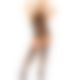Кружевной бодистокинг с открытым доступом Leg Avenue High neck lace bodystocking One size Black