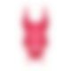 Прозрачный корсет Obsessive Lacelove corset XL/2XL Red, кружево, подвязки для чулок