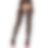 Колготки Leg Avenue Cross Hatch Floral Lace Suspender Hose One Size Колготки Leg Avenue Cross Hatch Floral Lace Suspender Hose One Size