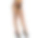 Колготки Leg Avenue Rhinestone micro net tights One size Black, мелкая сетка, стразы