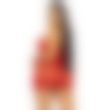 Leg Avenue Rhinestone halter mini dress OS Red