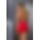 Сорочка приталена з відкритою спиною LENA CHEMISE red 4XL/5XL - Passion, трусики