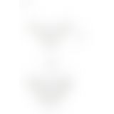 Трусики з прозорою вставкою Passion PS002 PANTIES white, size M