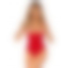 Боді Obsessive Ingridia crotchless teddy XS/S