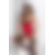 Розпродаж!!! Корсет з пажами BRIDA CORSET red XXL/XXXL - Passion Exclusive, трусики, шнурівка