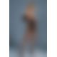 Бодистокинг Caprice Lingerie Model 09 One size Black, открытый доступ, имитация чулок