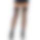 Чулки-сетка со швом сзади Leg Avenue Bow back seam thigh highs One size Black, атласный бант