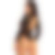 Боди Leg Avenue High neck lace bodysuit Black One Size