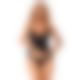 Топ та трусики Obsessive Bella Rou top & panties XL/2XL, топ, трусики