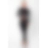 Комбинезон Noir Handmade F319 Caged wetlook catsuit with zippers and ring - S