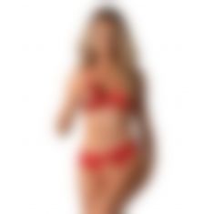 Комплект білизни - Obsessive 870-SEC-3 Set Red