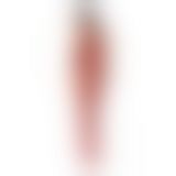 Бодистокинг с множеством бретелей Passion BS095 One Size, red, имитация пояса и чулок, с доступом