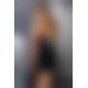 (SALE) Сорочка приталена CAMILLE CHEMISE black 4XL/5XL - Passion, трусики