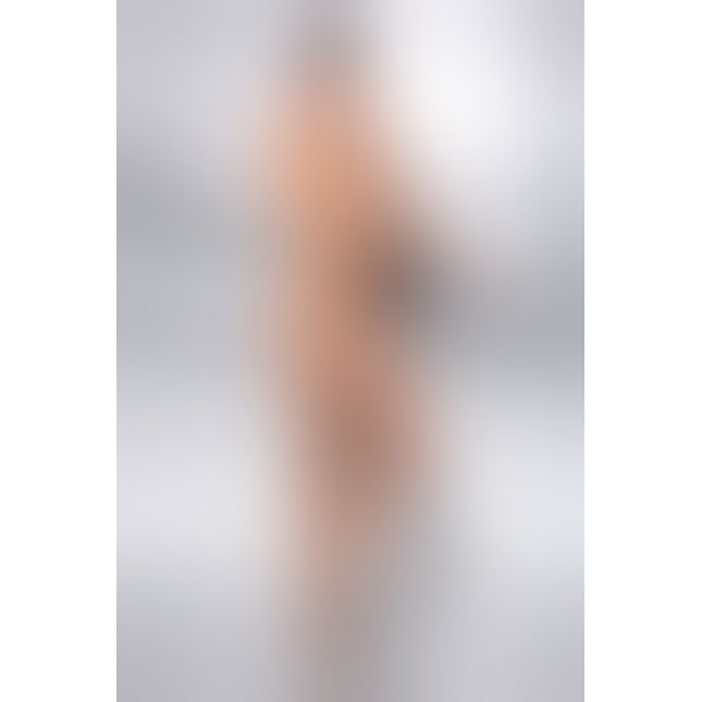 Еротичні колготки TIOPEN 006 beige 1/2 (30 den) - Passion, з вирізом, імітація трусиків
