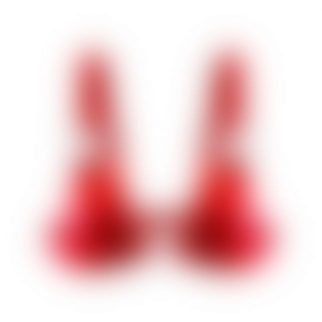 Лиф из натуральной кожи Feral Feelings - Bikini Top Red