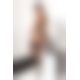 Комплект белья FLORIS SET black L/XL - Passion Exclusive: лиф, трусики, пояс для чулок