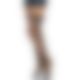 Чулки-сетка со швом сзади Leg Avenue Bow back seam thigh highs One size Black, атласный бант