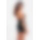 Платье Noir Handmade F311 Eros mini halter dress of flocked mesh and wetlook - XL