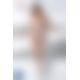 Бодистокинг Passion BS060 white, комбинезон, имитация трусиков и гольфиков