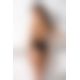 Боди с очень глубоким декольте DARYL BODY black L/XL - Passion