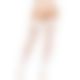 Leg Avenue Backseam Thigh Highs OS White
