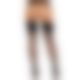Чулки Leg Avenue Wide Top Rhinestone Sheer Stockings Black One Size