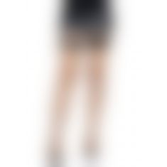 Leg Avenue Vinyl Top Fishnet Thigh Highs OS Black