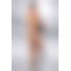 Еротичні колготки TIOPEN 006 beige 3/4 (30 den) - Passion, з вирізом, імітація трусиків